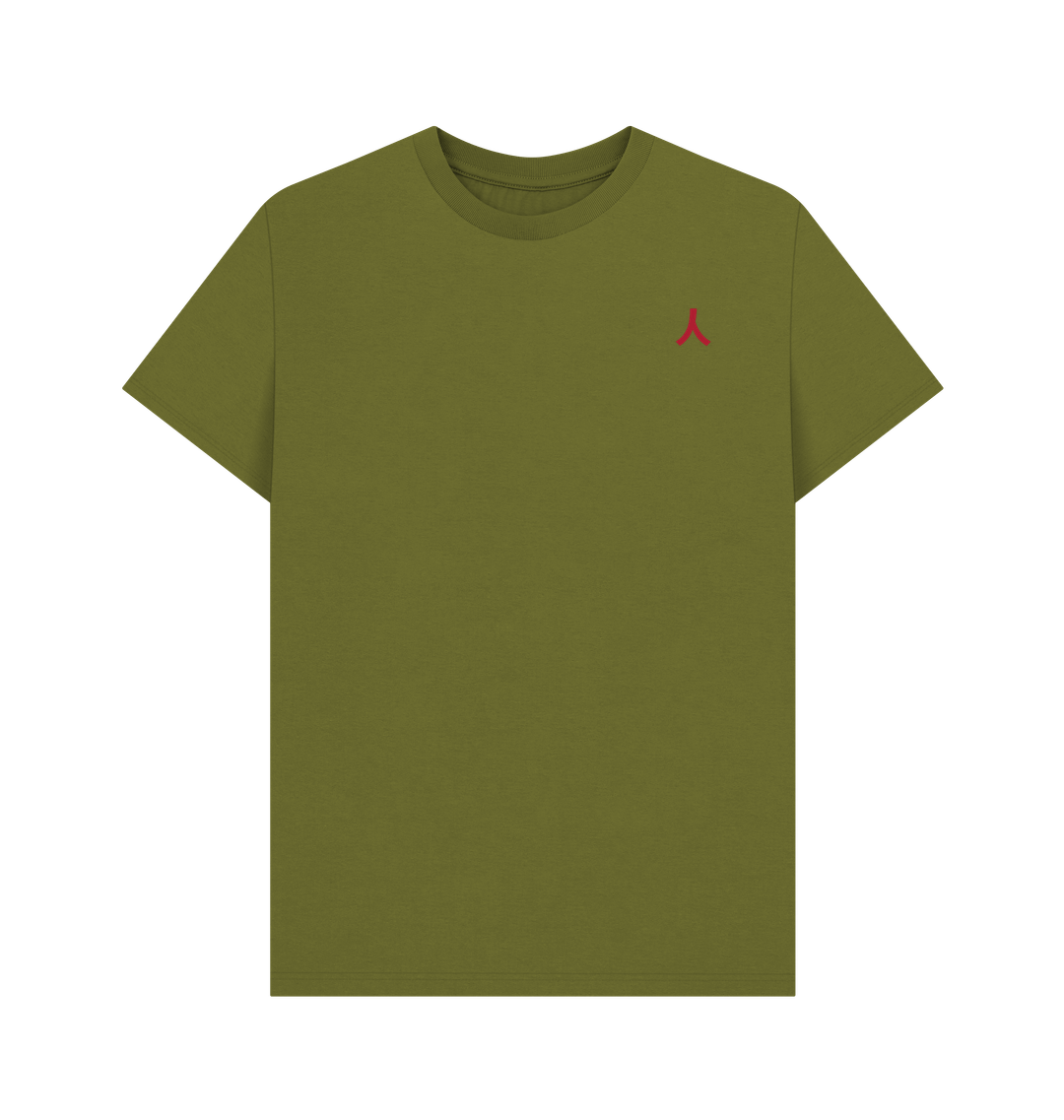 Moss Green Printed T-shirt